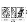 Wallity Leaf2 Metal Decor Negro